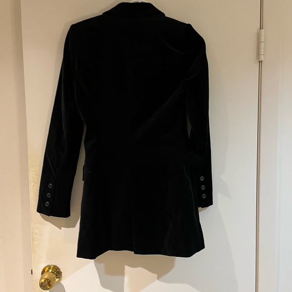 Anne Fontaine Velvet Button Up Jacket. - Picture 7 of 9